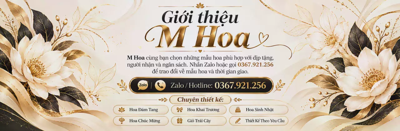 Ảnh bìa Shop hoa tươi Phường Cẩm Lệ - Một món hoa, nhiều điều muốn nói